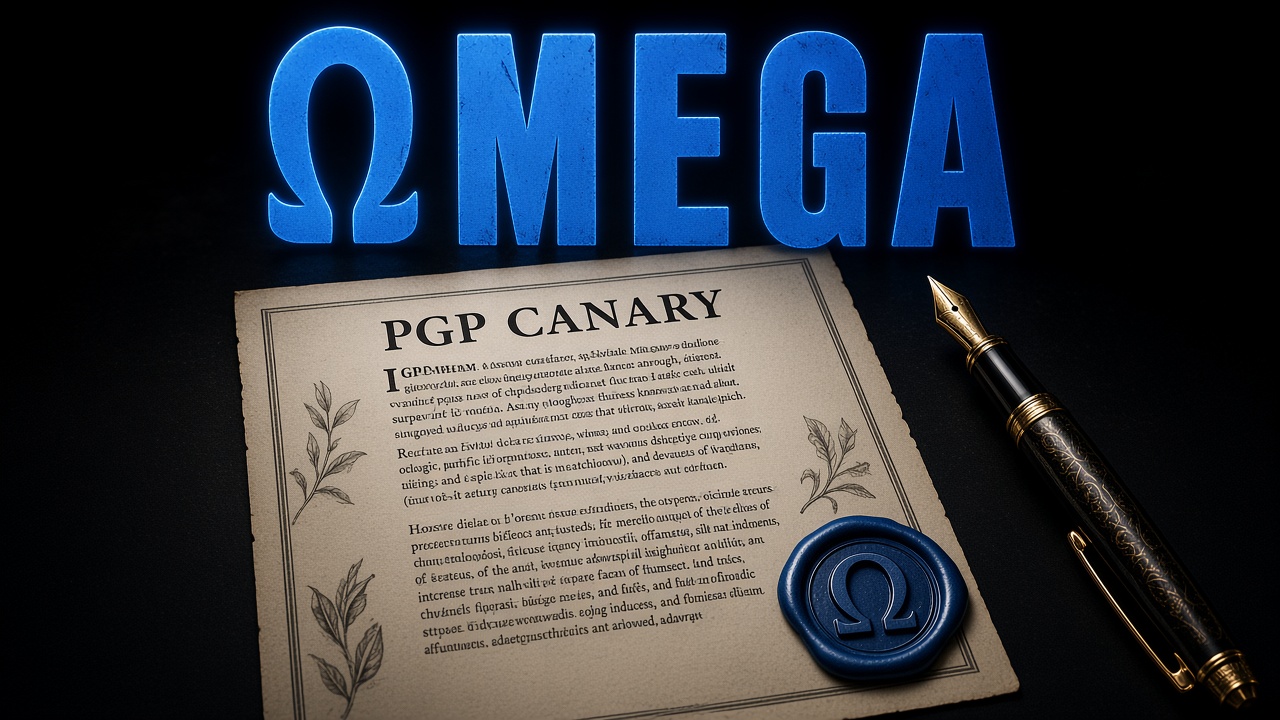 Omega darknet PGP canary