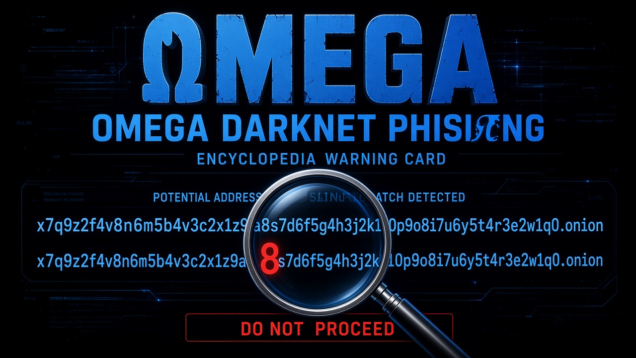 Omega darknet phishing warning